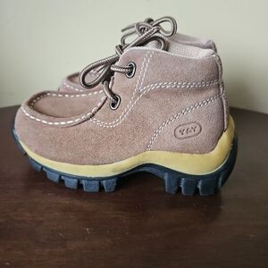 Y&Y ‎ Kids Baby Shoes Brown Leather Size 9